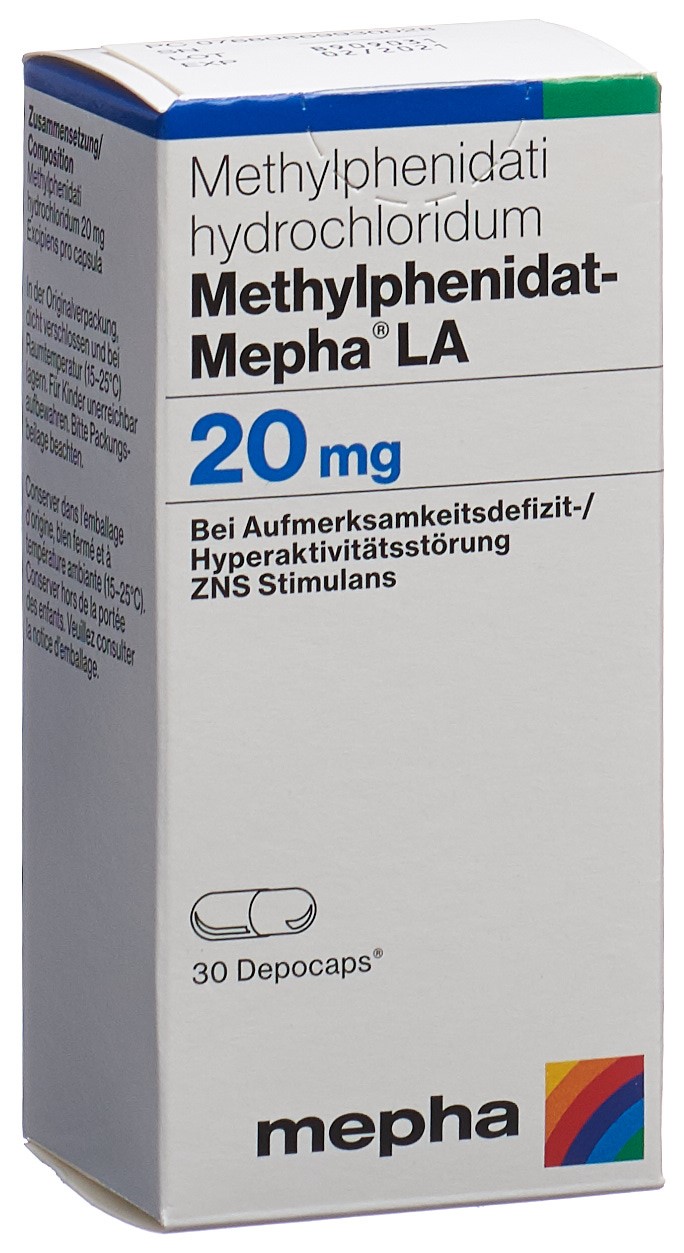 METHYLPHENIDATE LA 20 mg, image principale