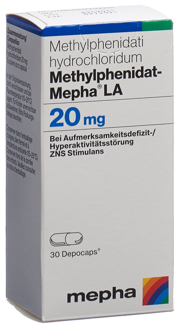 METHYLPHENIDATE LA 20 mg, Hauptbild