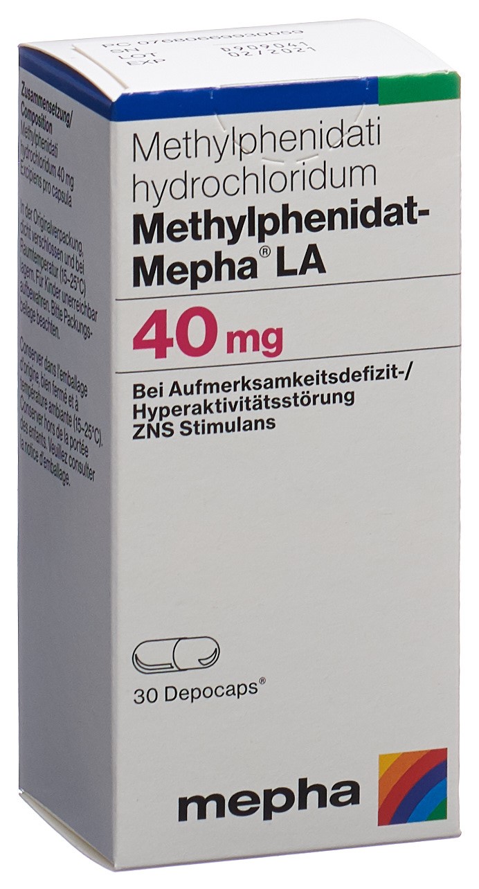 METHYLPHENIDATE LA 40 mg, image principale