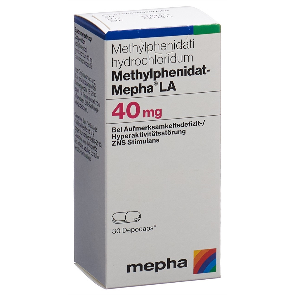 METHYLPHENIDATE LA 40 mg, image principale