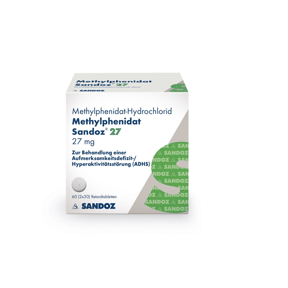 METHYLPHENIDATE Sandoz 27 mg, Hauptbild