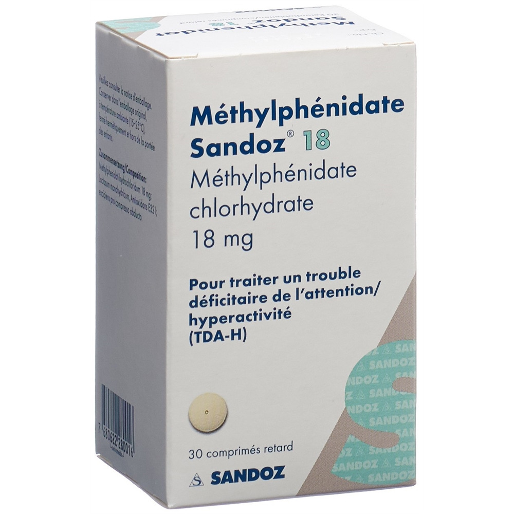 METHYLPHENIDATE Sandoz 18 mg, image 2 sur 2