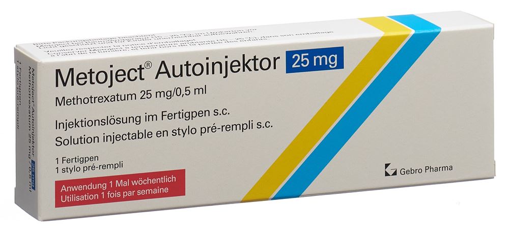 METOJECT Inj Lös 25 mg/0.5ml Autoinjektor ohne Alkoholtupfer Fertpen 1 Stk