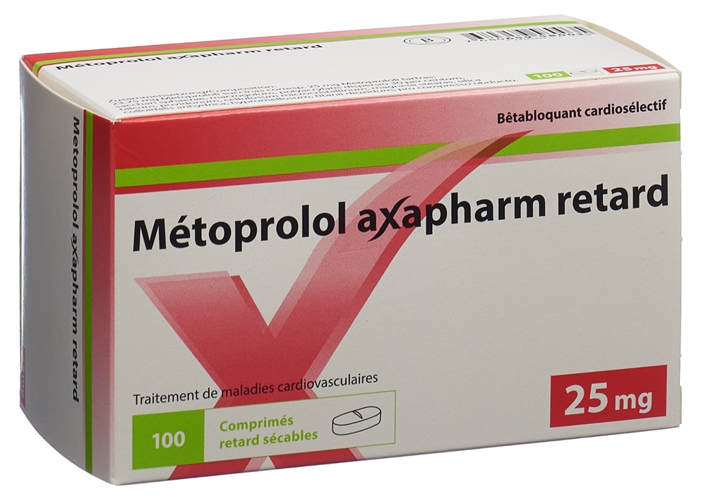 METOPROLOL Axapharm 25 mg, image 2 sur 2