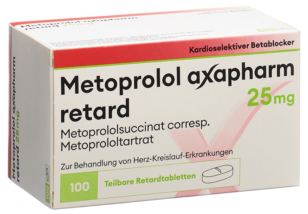 METOPROLOL Axapharm 25 mg, image principale