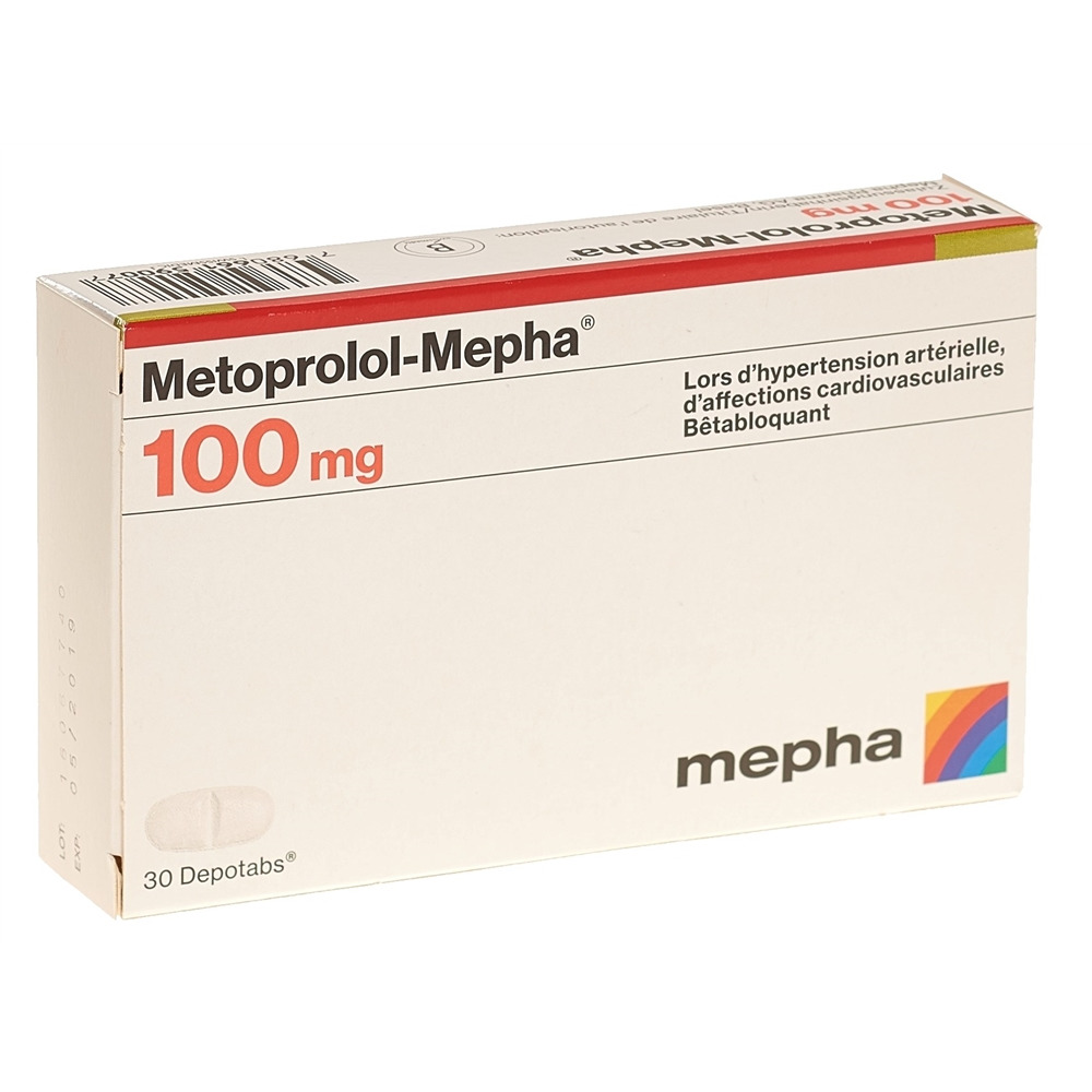 METOPROLOL Mepha 100 mg, image 2 sur 2