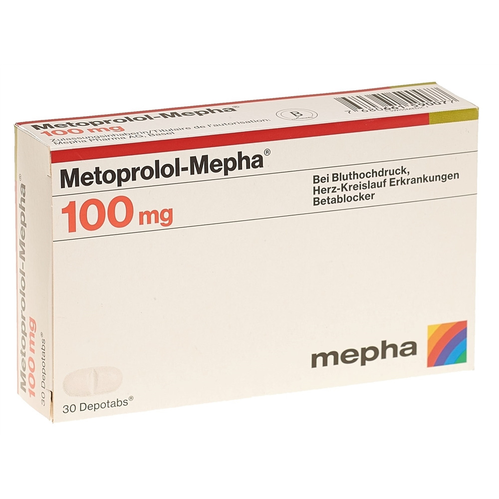 METOPROLOL Mepha 100 mg, image principale