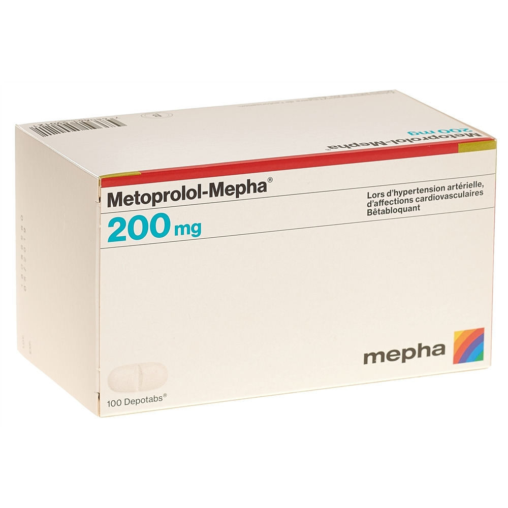 METOPROLOL Mepha 200 mg, image 2 sur 2