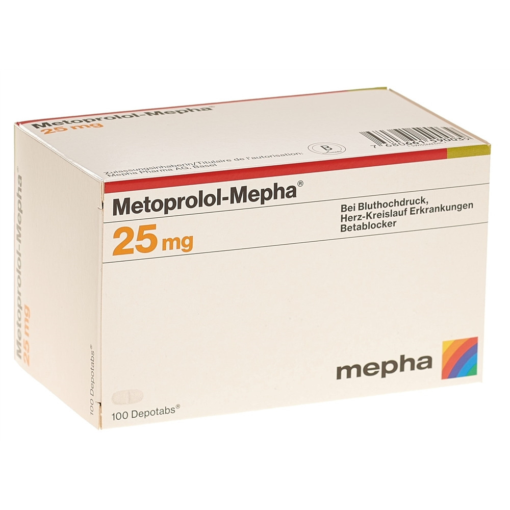 METOPROLOL Mepha 25 mg, image principale