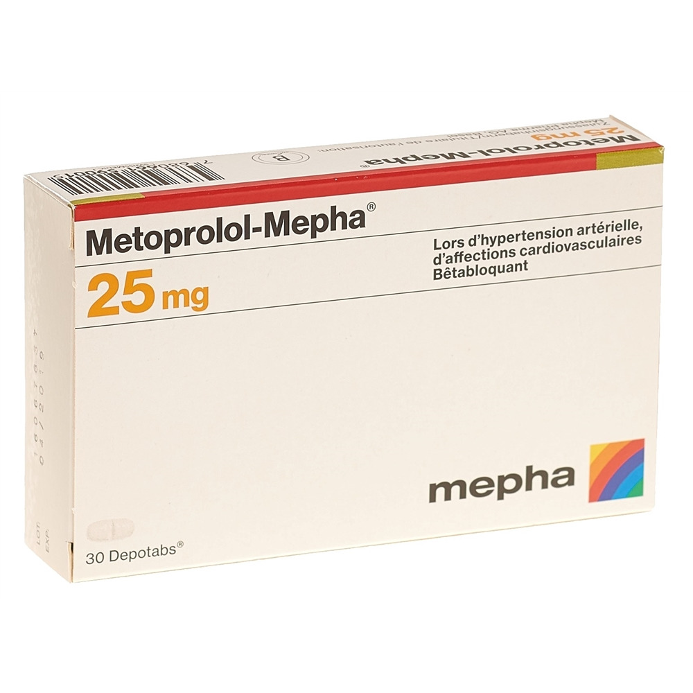 METOPROLOL Mepha 25 mg, image 2 sur 2