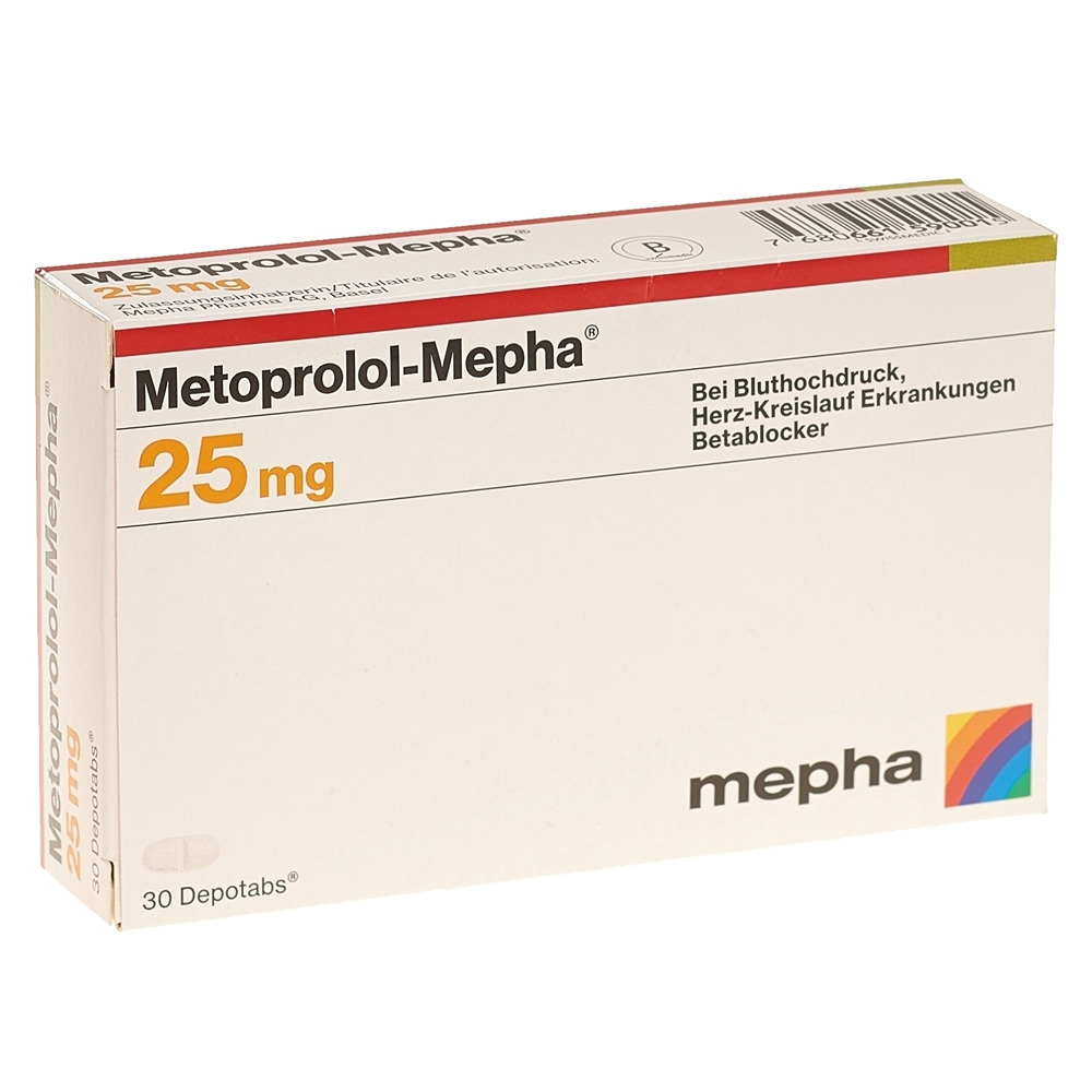 METOPROLOL Mepha 25 mg, image principale