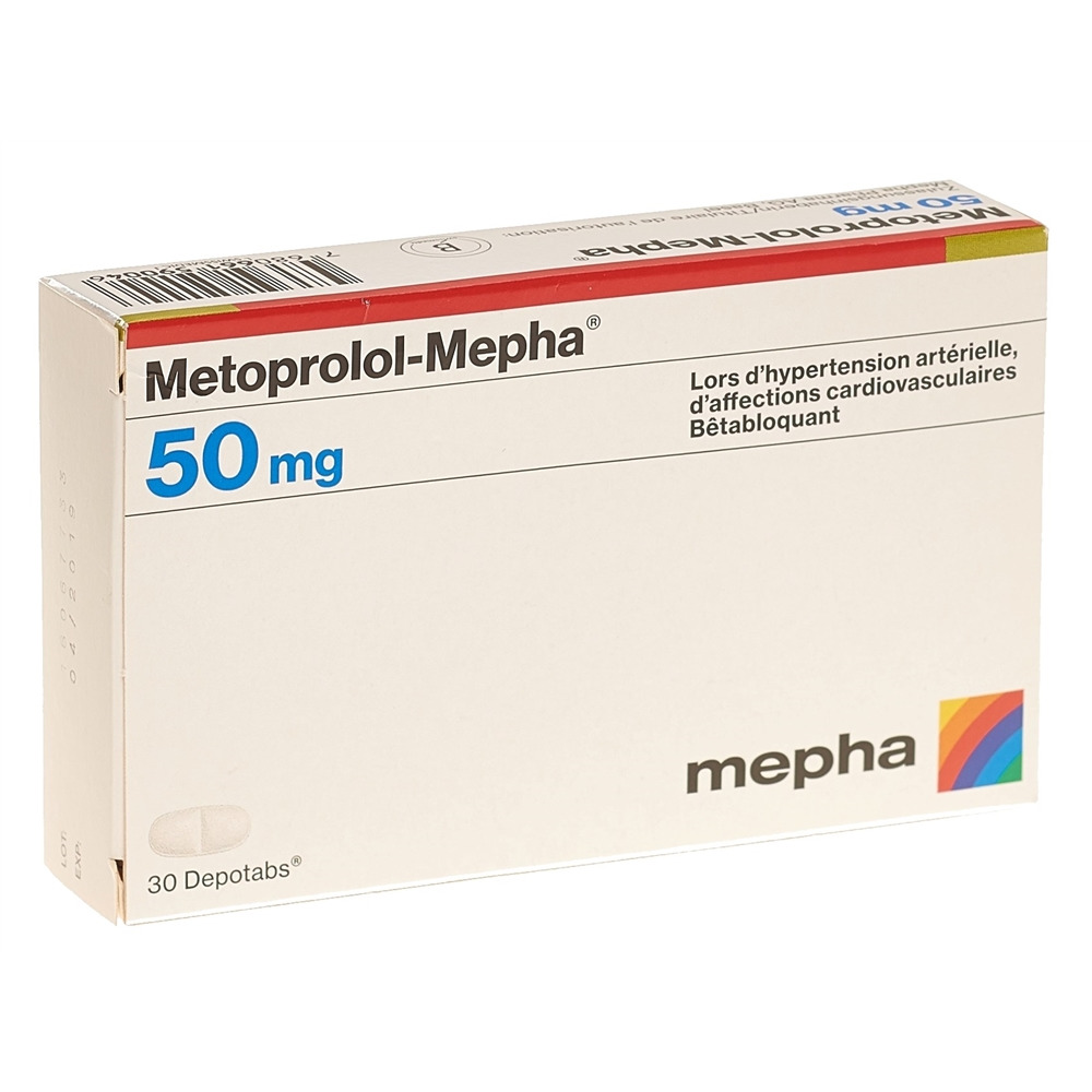 METOPROLOL Mepha 50 mg, image 2 sur 2