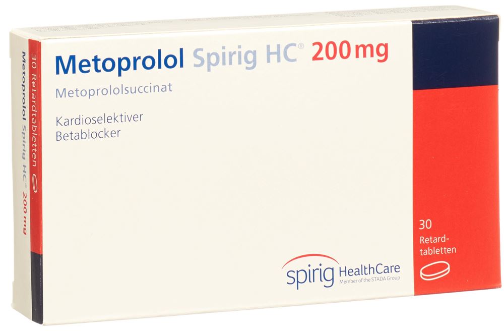 METOPROLOL Spirig HC 200 mg, image principale