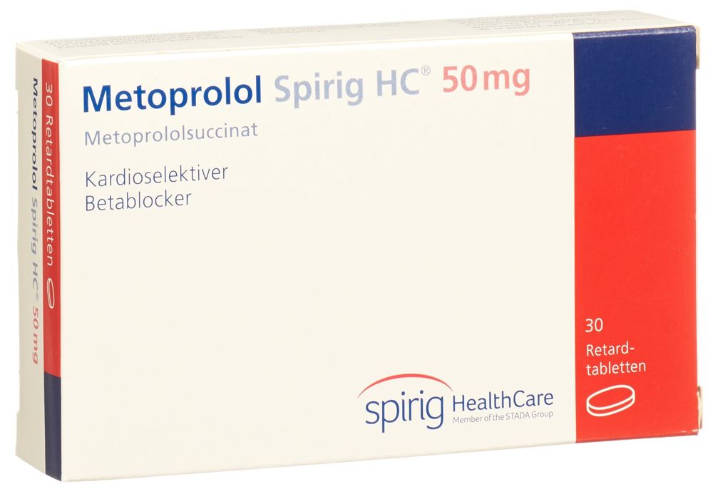 METOPROLOL Spirig HC 50 mg, image principale