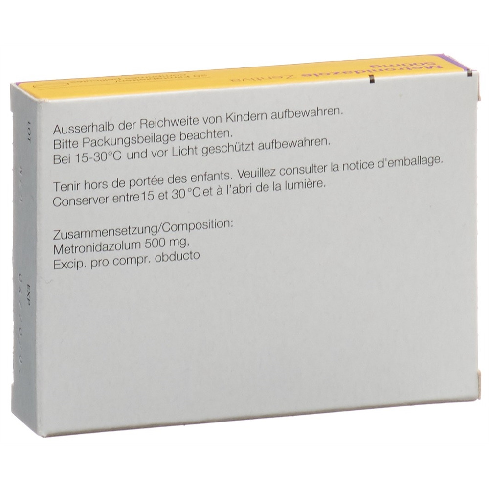 METRONIDAZOLE Zentiva 500 mg, image 2 sur 2