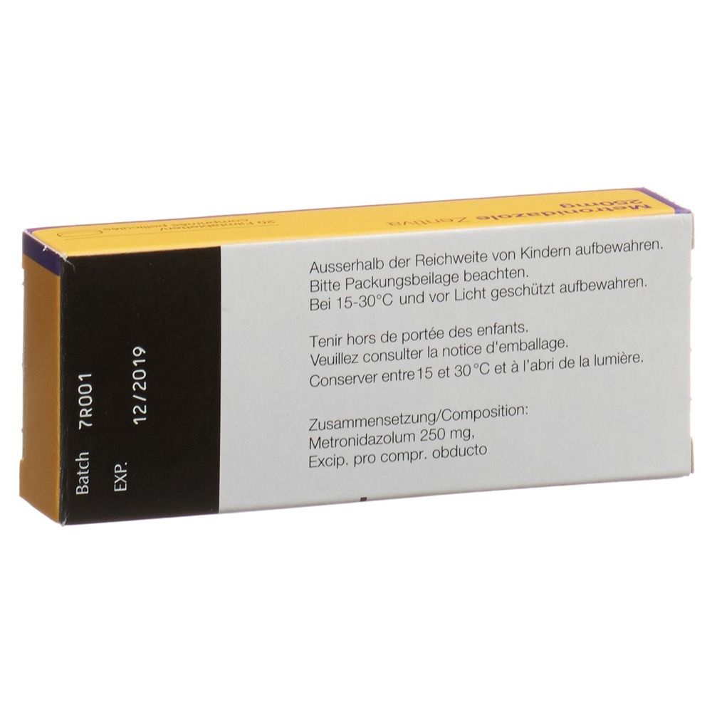 METRONIDAZOLE Zentiva 250 mg, Bild 2 von 2