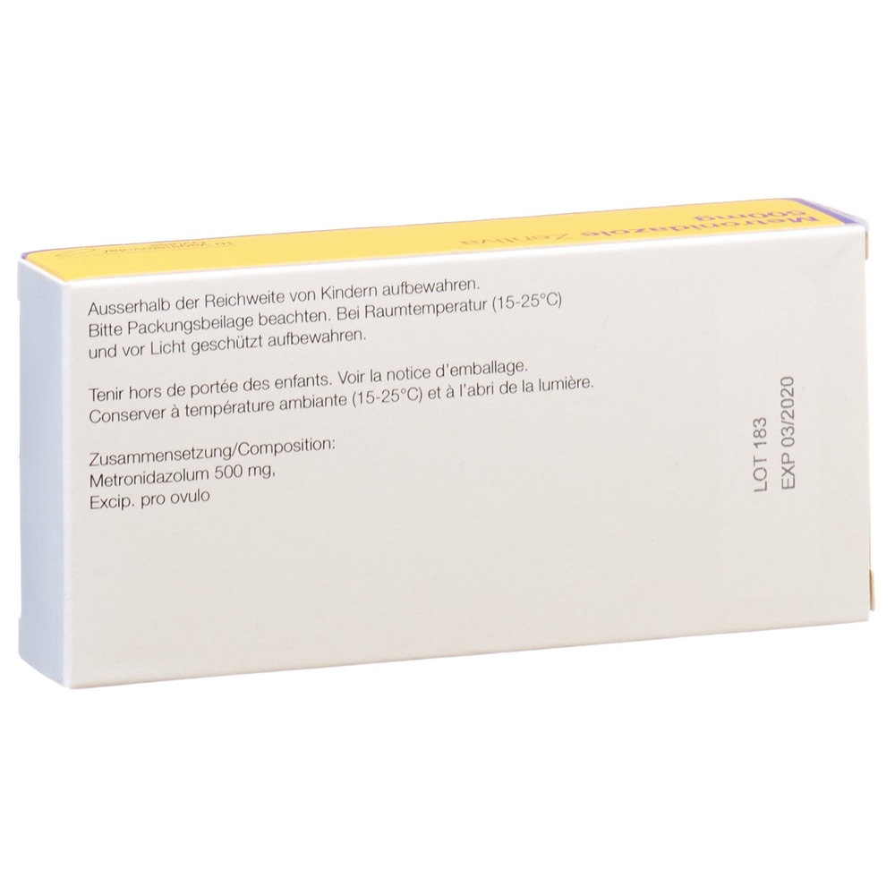 METRONIDAZOLE Zentiva 500 mg, image 2 sur 2