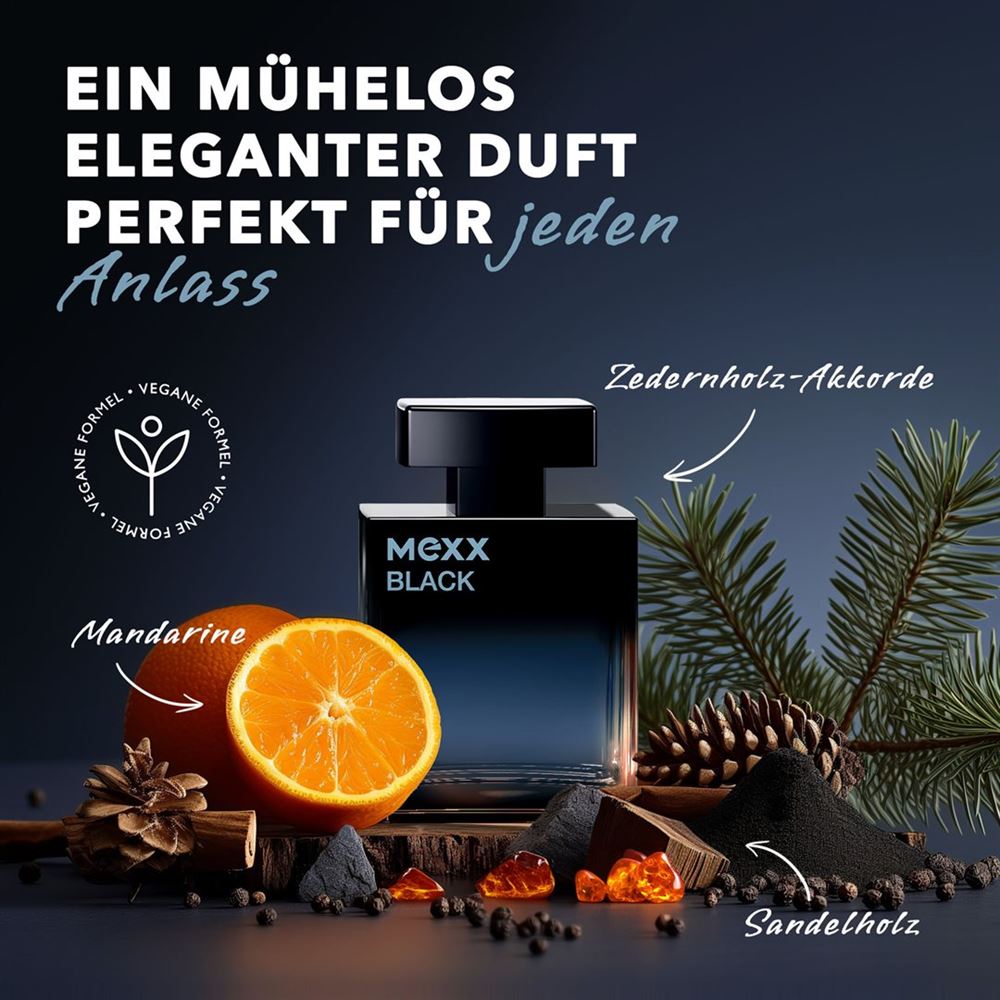 MEXX Black for Him Eau de Parfum, Bild 3 von 4