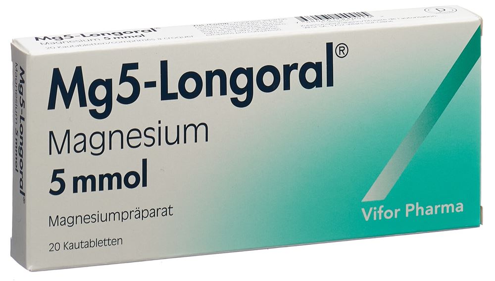 MG5-LONGORAL cpr croquer 5 mmol blist 20 pce