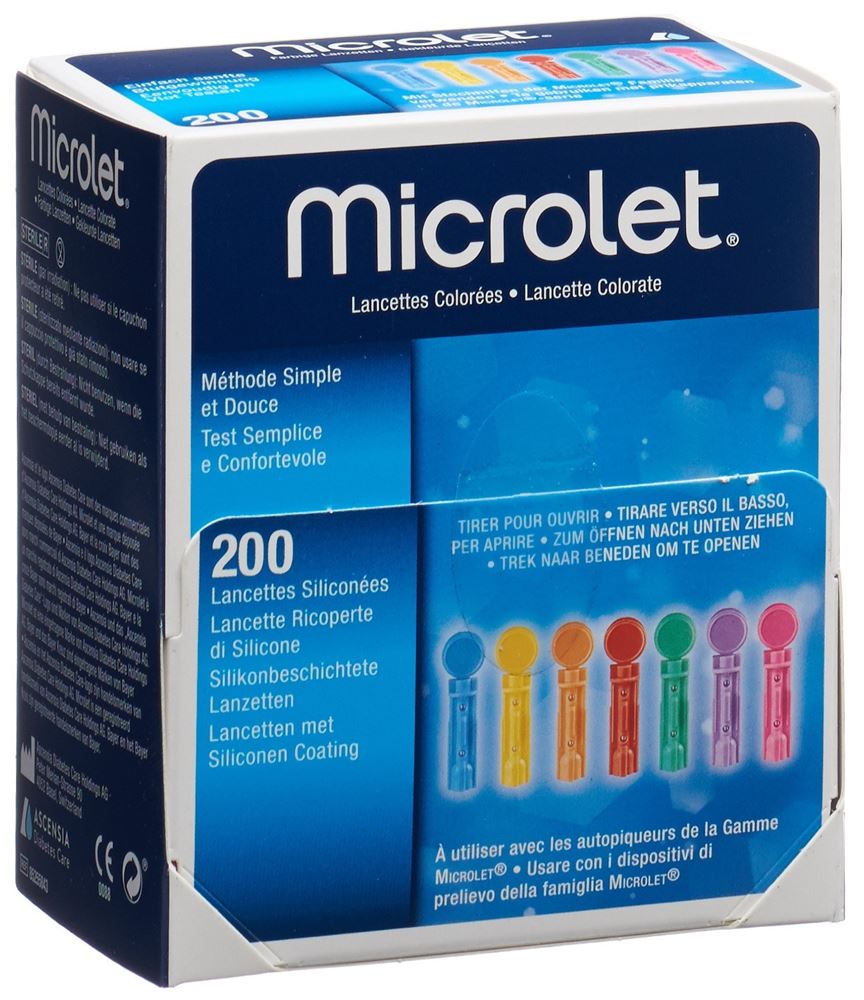 MICROLET Lanzetten farbig