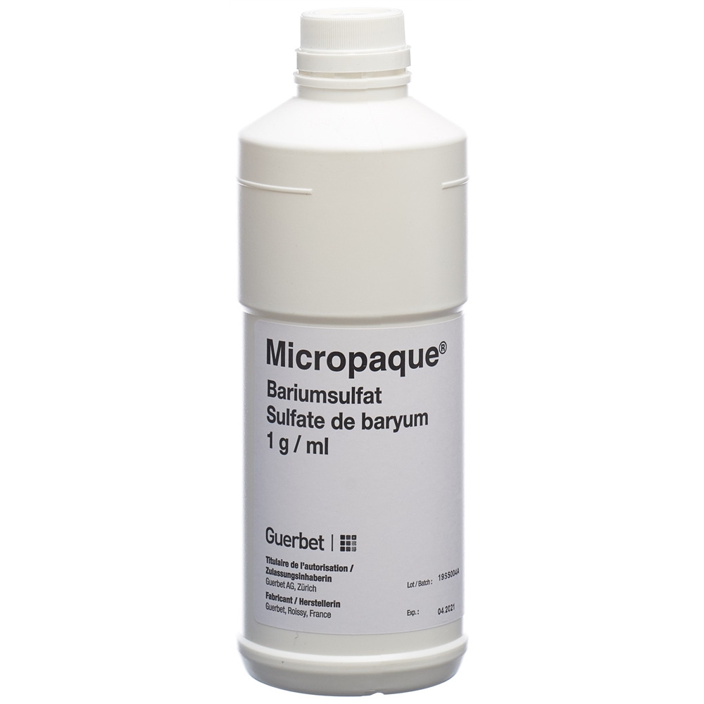 MICROPAQUE Susp Fl 500 ml, Hauptbild