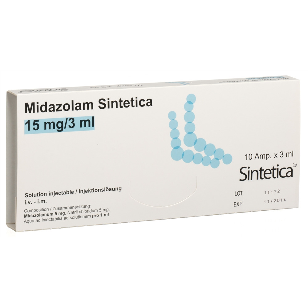MIDAZOLAM Sintetica 15 mg/3ml, Hauptbild
