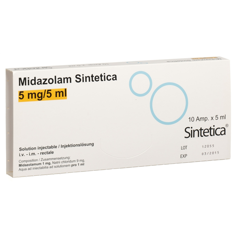 MIDAZOLAM Sintetica 5 mg/5ml, Hauptbild