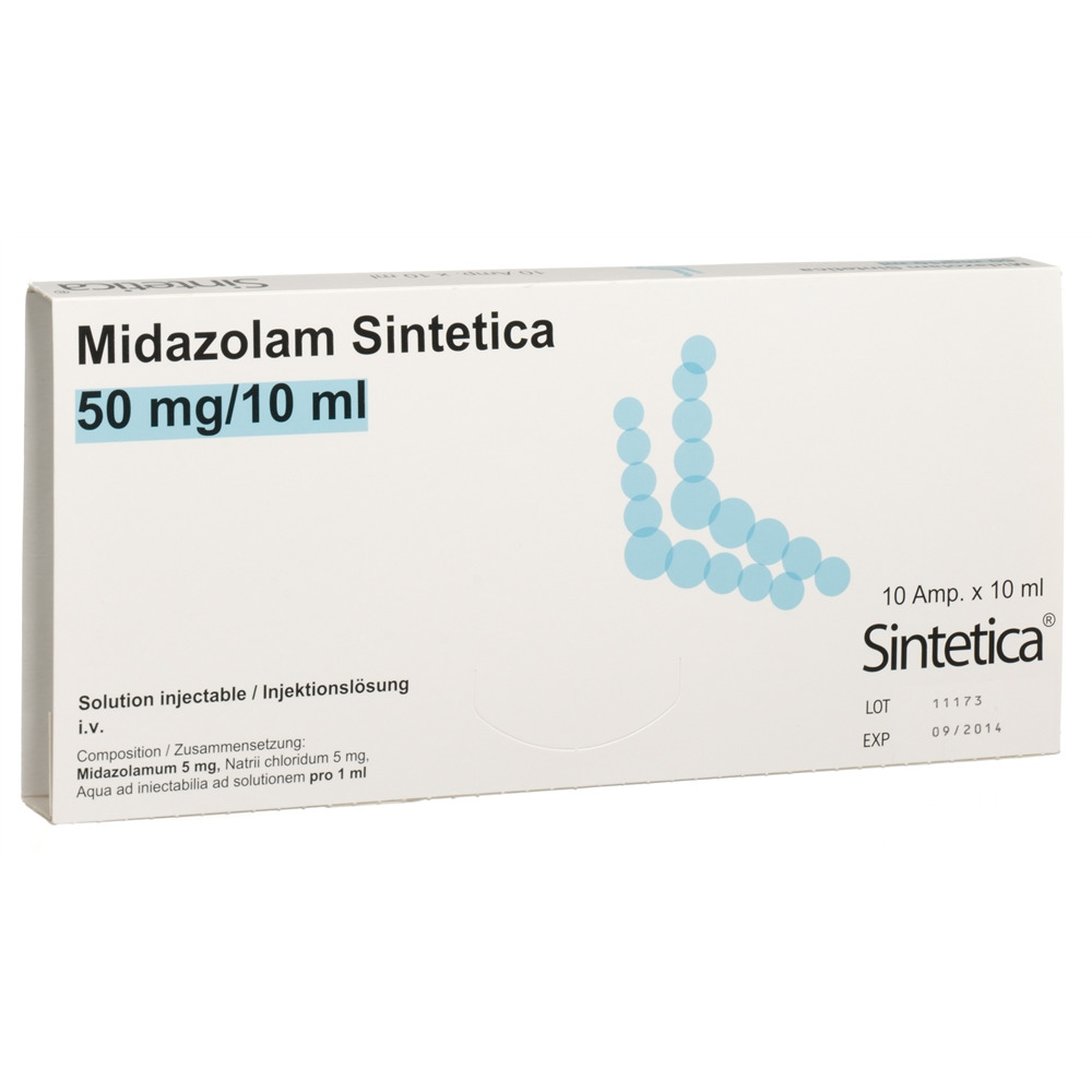 MIDAZOLAM Sintetica 50 mg/10ml, Hauptbild