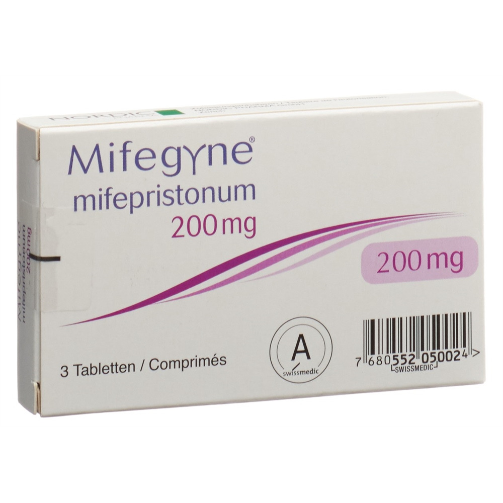 Mifegyne cpr 200 mg blist 3 pce, image 2 sur 2