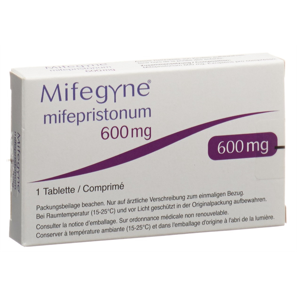 Mifegyne cpr 600 mg blist 1 pce, image principale