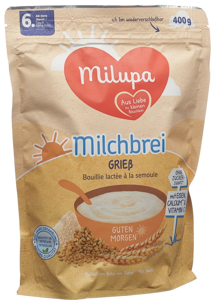 MILUPA Milchbrei Griess, Hauptbild