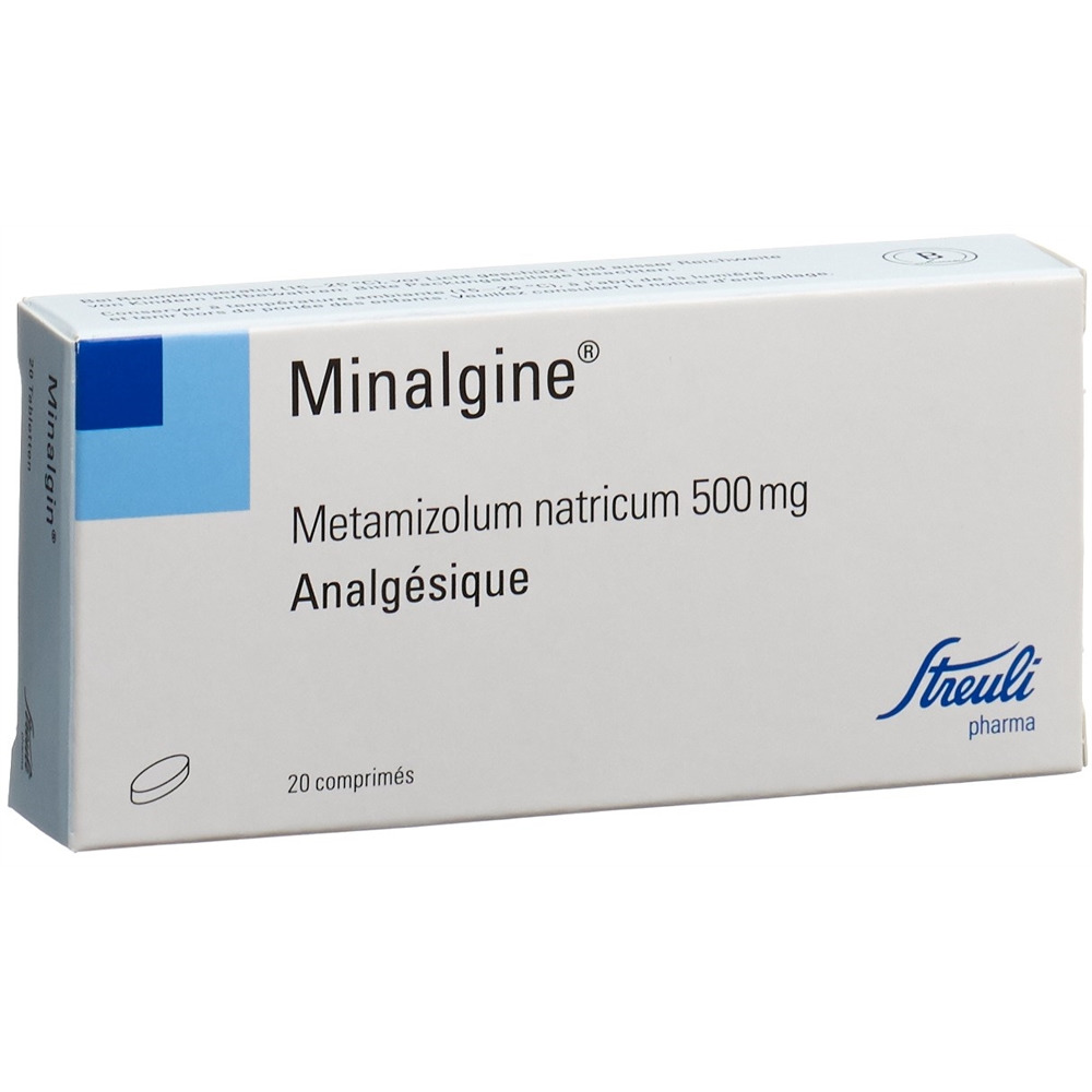 MINALGINE cpr 500 mg ovale blist 20 pce, image 2 sur 2