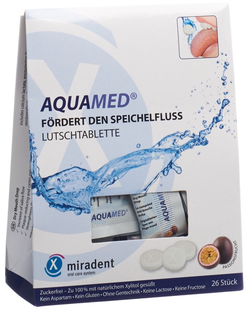 MIRADENT AQUAMED pastilles à sucer anti-bouche sèche