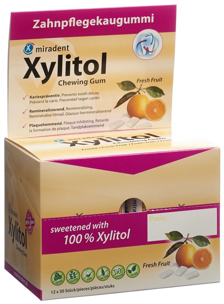 MIRADENT xylitol chewing gum