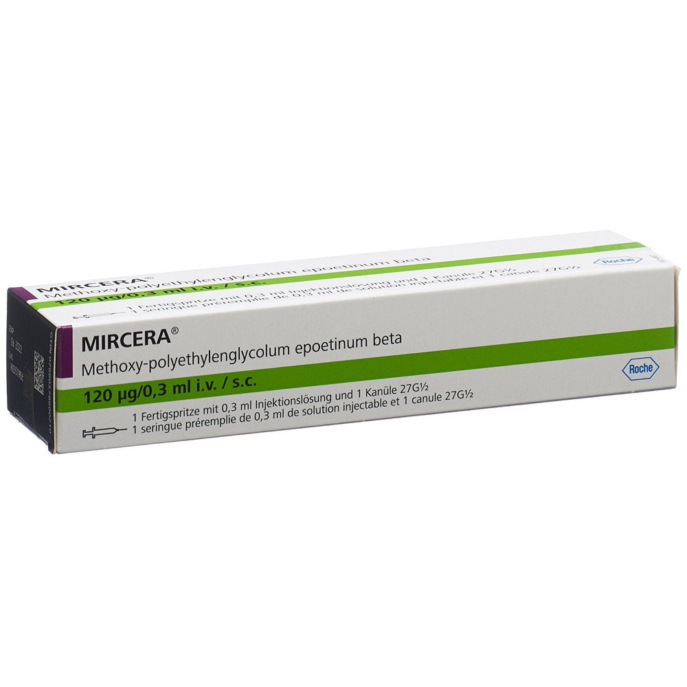 MIRCERA Inj Lös 120 mcg/0.3 ml Fertspr 1 Stk, Bild 2 von 2