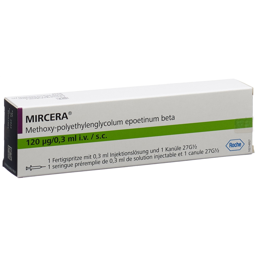 MIRCERA Inj Lös 120 mcg/0.3 ml Fertspr 1 Stk, Hauptbild