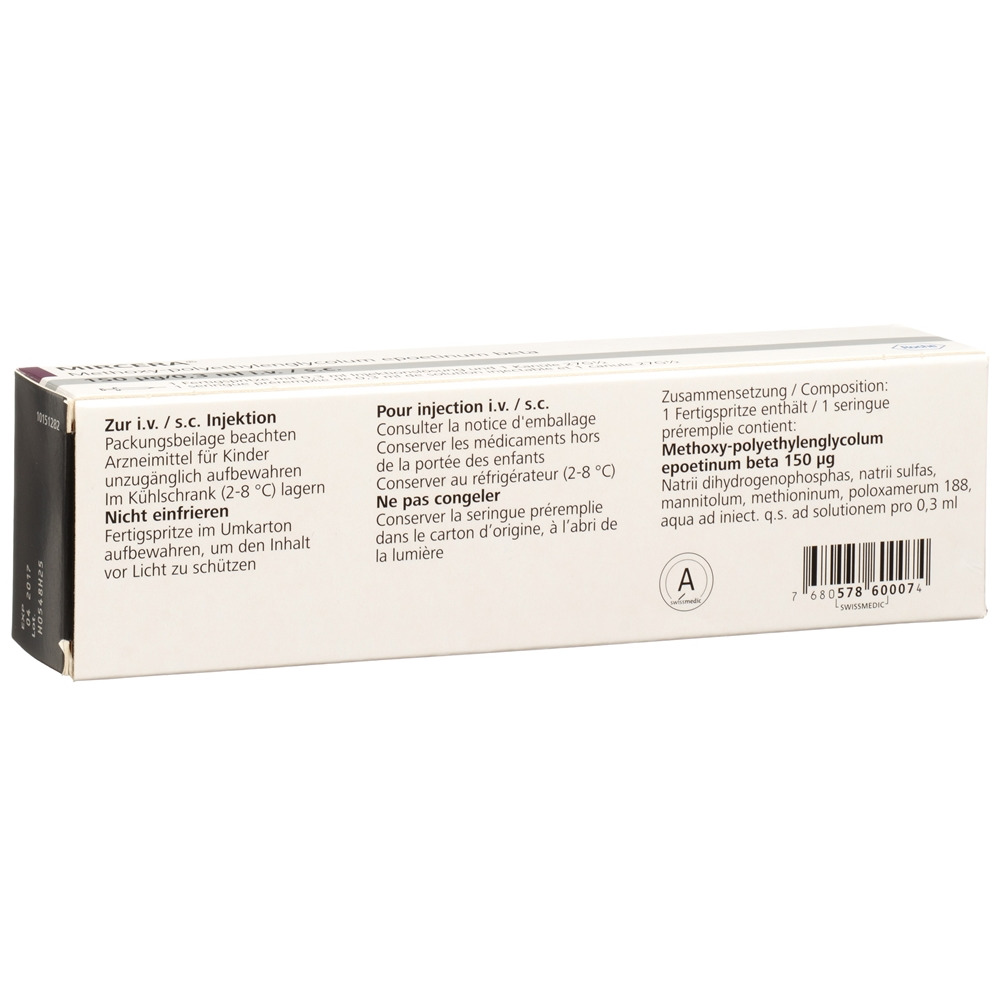 MIRCERA Inj Lös 150 mcg/0.3 ml Fertspr 1 Stk, Bild 2 von 2