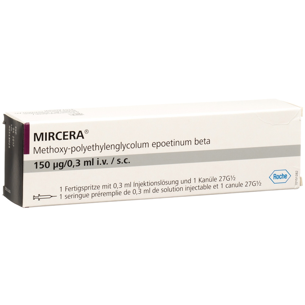 MIRCERA Inj Lös 150 mcg/0.3 ml Fertspr 1 Stk, Hauptbild