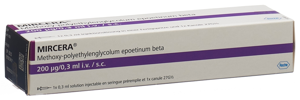 MIRCERA Inj Lös 200 mcg/0.3 ml Fertspr 1 Stk, Bild 2 von 2