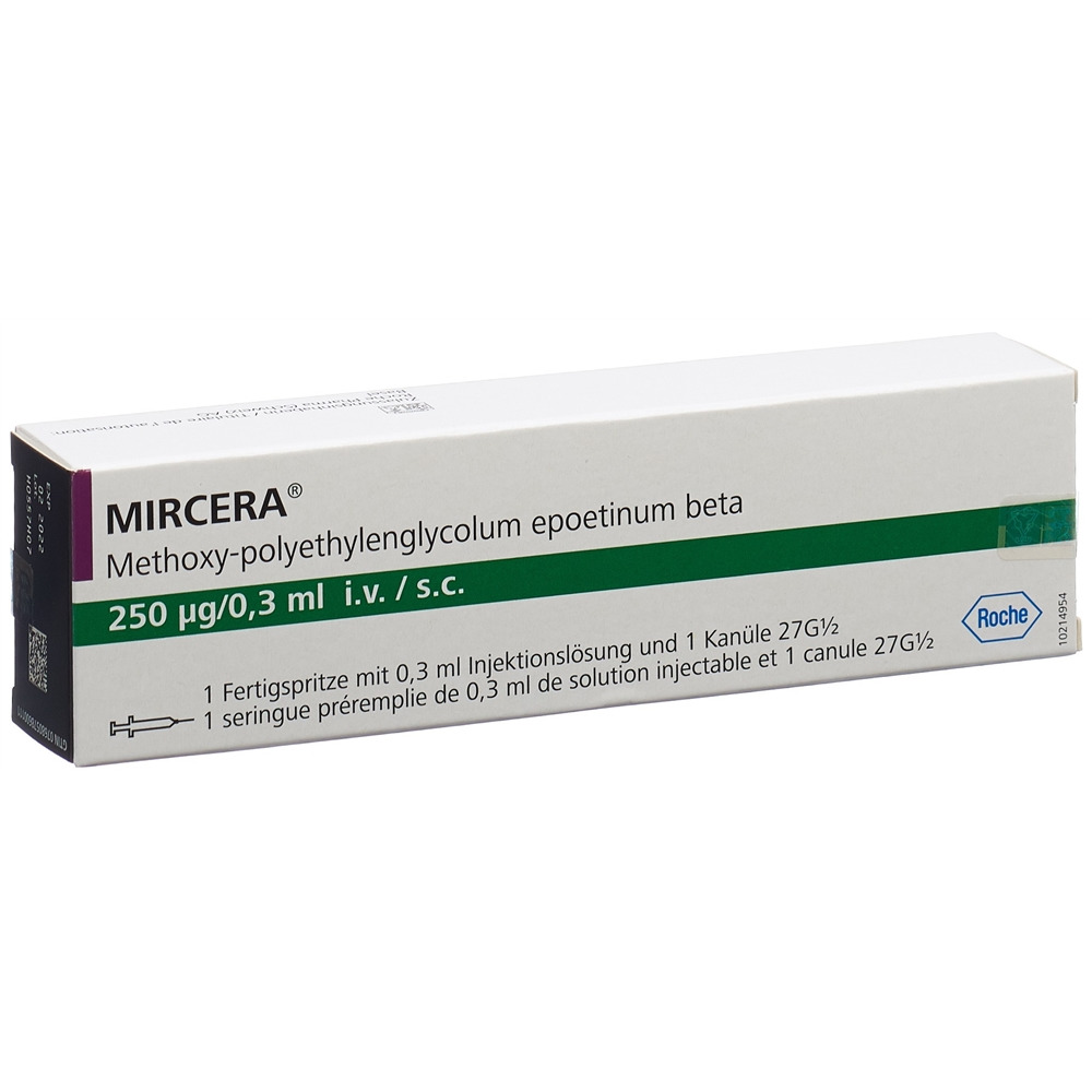 MIRCERA Inj Lös 250 mcg/0.3 ml Fertspr 1 Stk, Hauptbild