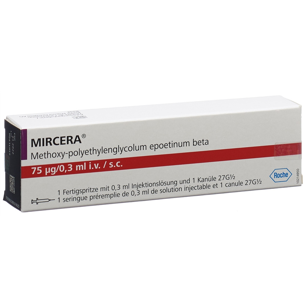 MIRCERA Inj Lös 75 mcg/0.3 ml Fertspr 1 Stk, Hauptbild