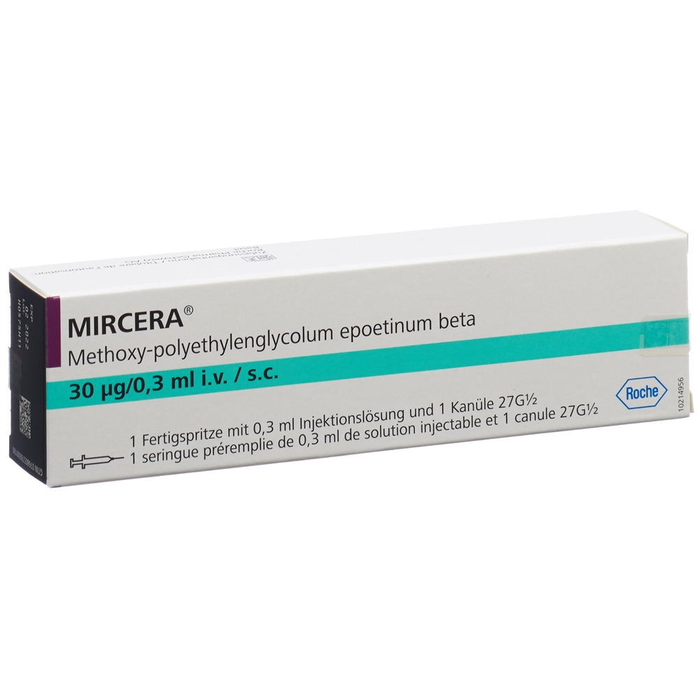MIRCERA sol inj 30 mcg/0.3 ml ser pré 1 pce, image principale