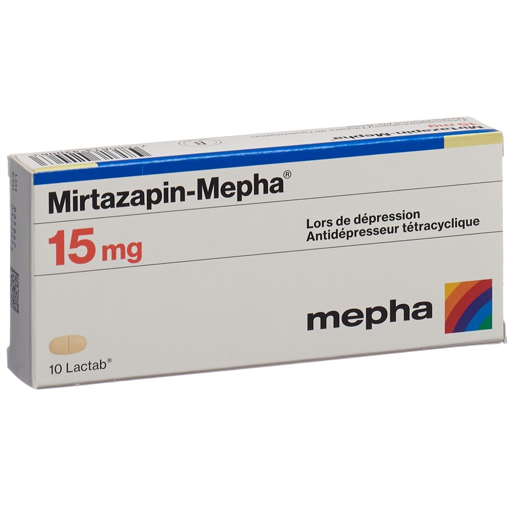 MIRTAZAPINE Mepha 15 mg, image 2 sur 2