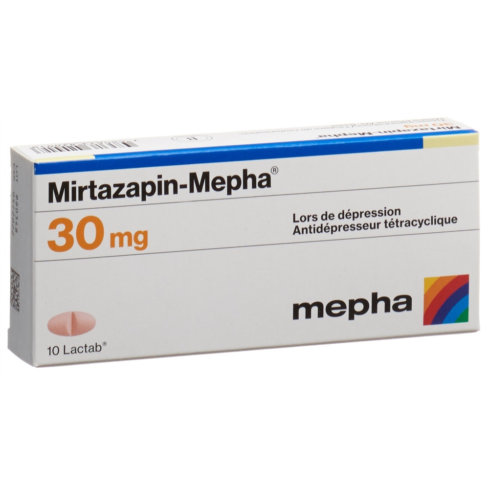 MIRTAZAPINE Mepha 30 mg, image 2 sur 2