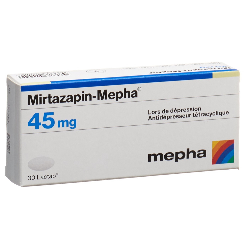 MIRTAZAPINE Mepha 45 mg, image 2 sur 2