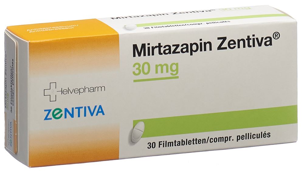 MIRTAZAPINE Zentiva 30 mg, image principale