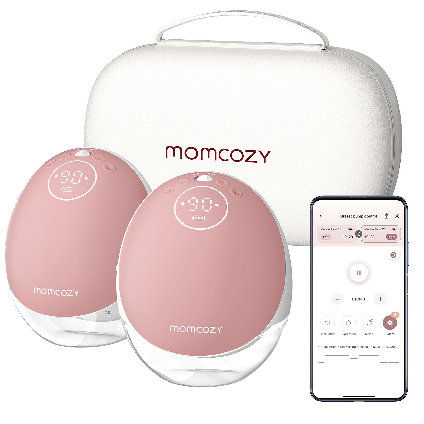 MOMCOZY tire-lait double