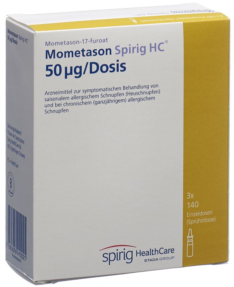 MOMETASONE Spirig HC 0.05 mg/Dosis, Hauptbild