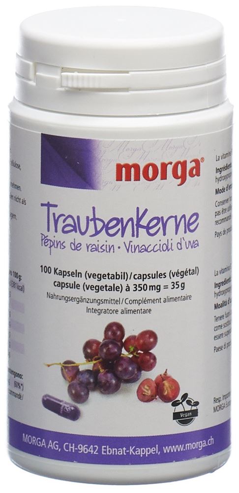 MORGA pépins de raisin capsules végétales