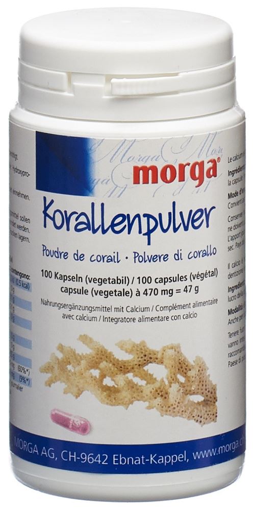 MORGA poudre de corail capsules végétales, image principale